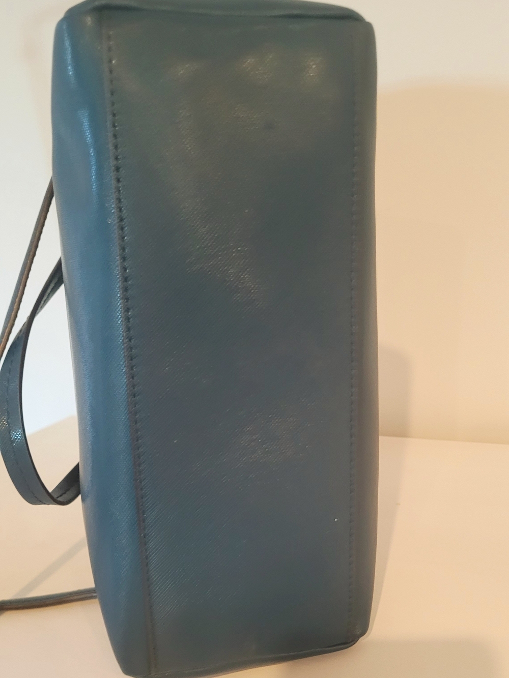 COACH Peyton Bennett Teal Saffiano Leather Satchel - Picture 6 of 8